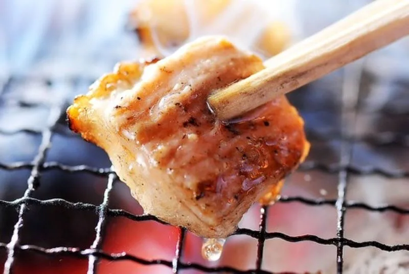 The popular salted horumon, juicy and sweet, bursting with flavor.