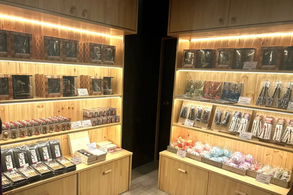 Gift shop featuring original merchandise from the venue.