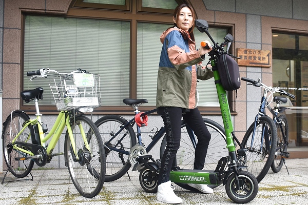 層雲峡　電動自転車で巡って＊観光案内所がレンタル開始