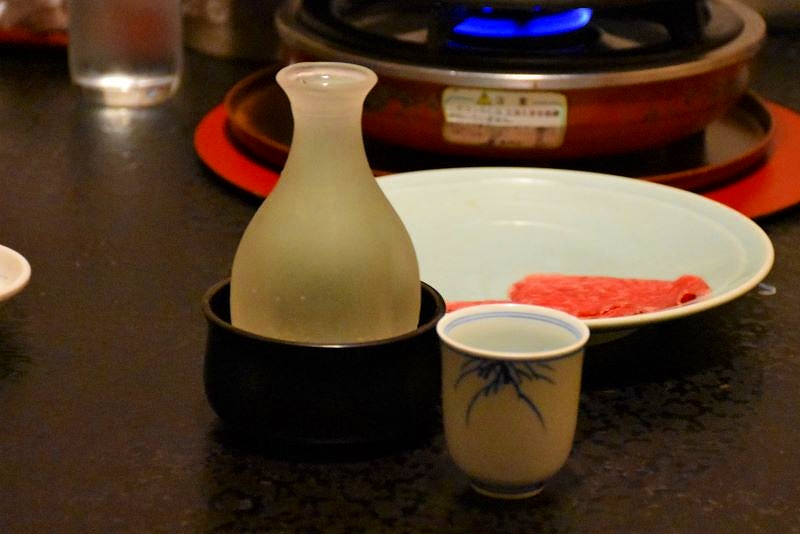 すき焼きと一緒に味わった日本酒