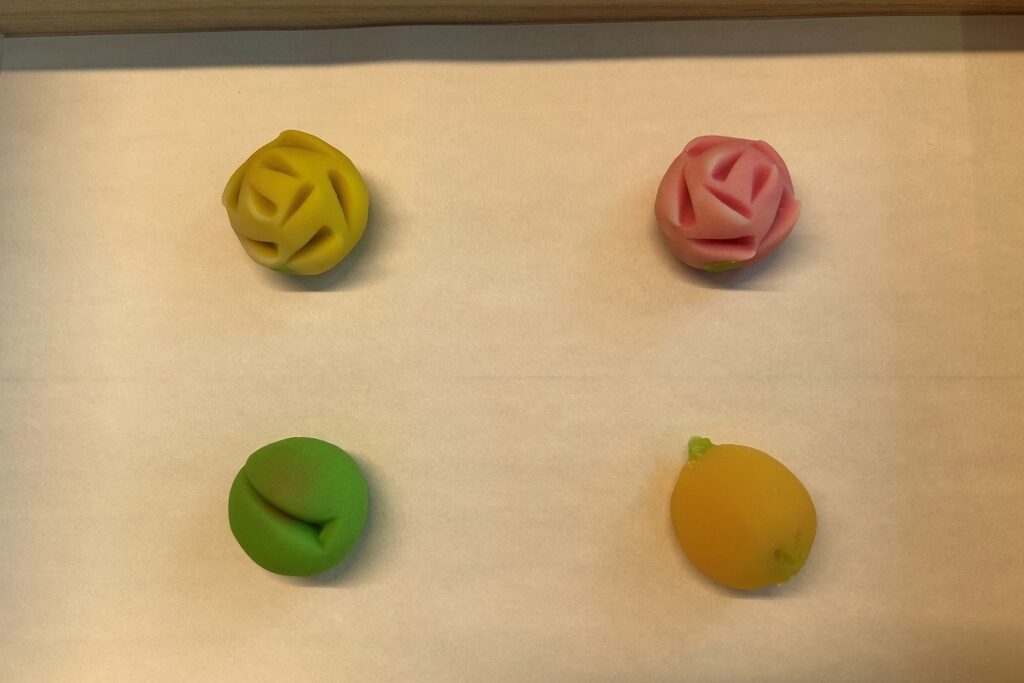 「ｆ」が提供している上生菓子の４種類