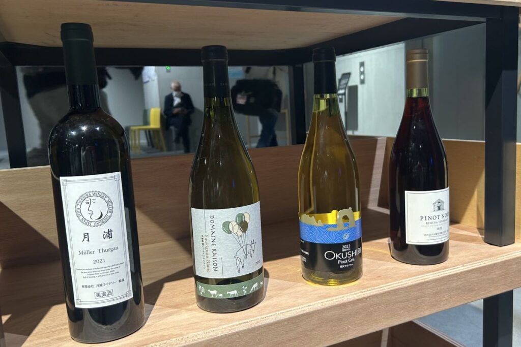 「ワンダーワイン」で扱う北海道産ワインの一例