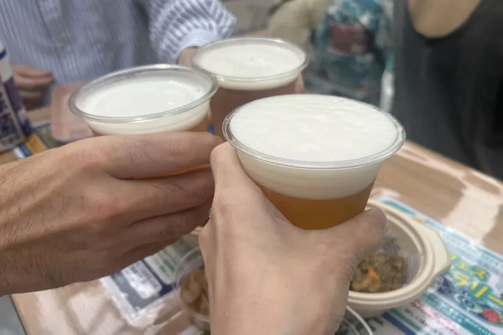 オリオンビールでの乾杯