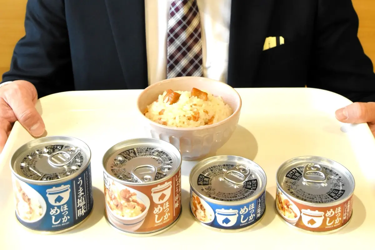 ホタテごろっ まぜご飯の素＊北見の業者が缶詰開発＊返礼品に追加予定＊｢地域盛り上げる商品に｣