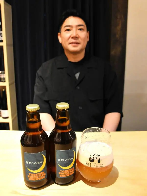 当別町産小麦を使ったクラフトビールを開発した太田了光さん