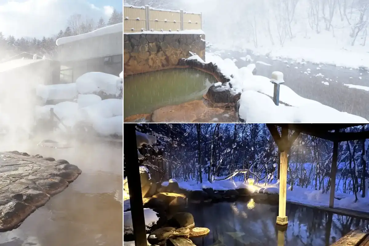 露天風呂温泉で美しい雪景色とともにゆったりと～冬も楽しい北海道八雲町の３湯を巡る