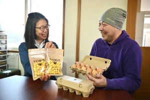 七飯「ぼーろ」札幌で好評＊こだわりの卵で福祉施設と協力、製造＊小野養鶏場＊「農福連携促進につながれば」